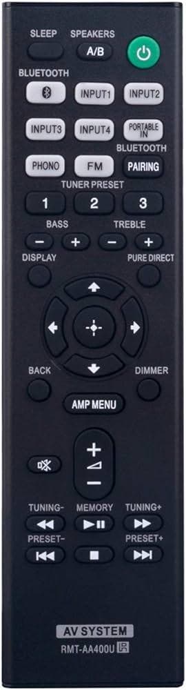 Afstandsbediening Sony rmt-aa400u STR-DH190, Ophalen of Verzenden, Nieuw, Origineel