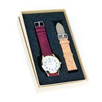 Kurk horloge - Quartz - Bordeaux rood, Sieraden, Tassen en Uiterlijk, Horloges | Heren, Ophalen of Verzenden, Nieuw
