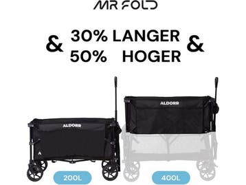 Mr Fold XXL Bolderkar - Opvouwbaar - 400L - 300KG - Blauw, Verzenden, Nieuw