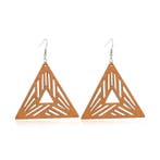 Houten Oorbellen | Triangle, Ophalen of Verzenden, Nieuw