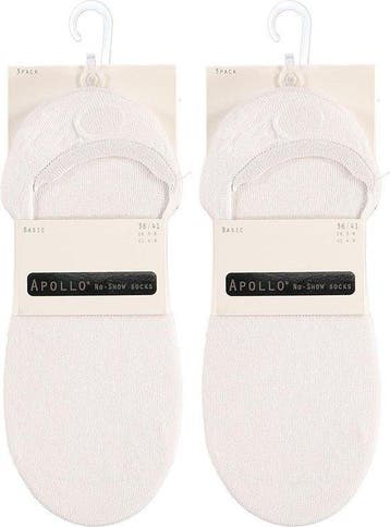 Sneakersokken White - Maat 42-47 - 6P Invisible  - Apollo, Verzenden, Nieuw