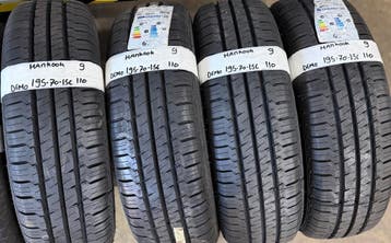 4x 195-70-15c Hankook Zomer DEMO 4x 9mm €110 PST 195 70 15c, Ophalen, 15 inch, Band(en), 195 mm