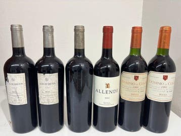 1991 Bodegas Bretón, Dominio de Conte (x2), 1995, 2001 (x2), Nieuw
