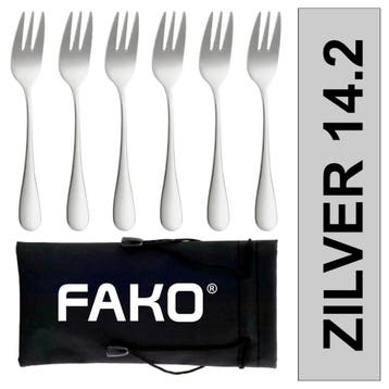 Fako Bijoux - Gebaksvork / Dessertvork Classic - Vorkjes -, Verzenden, Nieuw