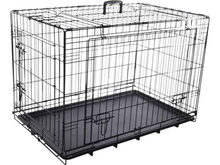 Flamingo Hondenbench Nyo - Draadkooi M - 77x47x53,5 cm - 2, Dieren en Toebehoren, Hondenbenches, Nieuw, Verzenden