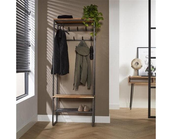 Garderobemeubel roede edge acacia - naturel, Huis en Inrichting, Kasten | Overige, Nieuw, Ophalen of Verzenden