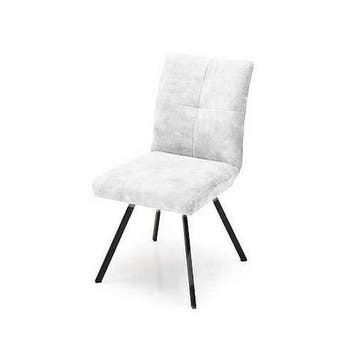 Eetkamerstoel Flora - eetkamerstoelen - Wit, Nieuw, Wit, Stof