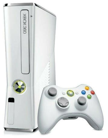 Microsoft Xbox 360 S (Slim) Console - Wit, Spelcomputers en Games, Spelcomputers | Xbox | Accessoires, Verzenden, Zo goed als nieuw
