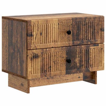 vidaXL Nachtkastje met lade Oud hout 62 x 34,5 x 47,5 cm, Minder dan 45 cm, Verzenden, Nieuw, Minder dan 55 cm