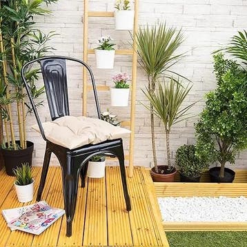 Gardenista  4 Premium Stoelkussen 40x40cm beige (Kussens), Verzenden, Nieuw