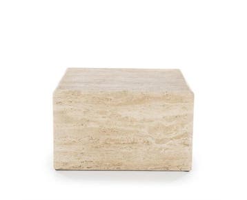 Salontafel Donta 60x60cm - bruin | Eleonora, Ophalen of Verzenden, Nieuw