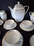Limoges - P compagnie Limoges France - Koffieservies voor 6