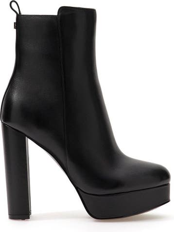 Guess - Maat 39 - Dennis Dames Enkellaarzen Hak - Zwart, Verzenden, Nieuw