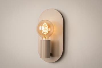 Rietveld Wandlampen - Beige - Metaal, Verzenden, Nieuw