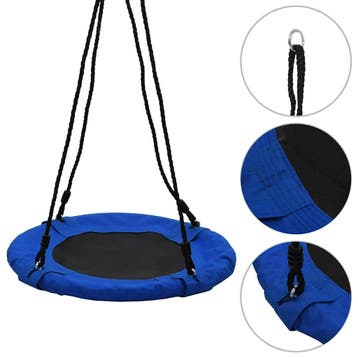 vidaXL Schommel 100 kg 60 cm blauw, Verzenden, Nieuw