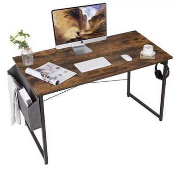 Werktafel 120x60cm – Schrijftafel met Metaalframe en Tas, Verzenden, Nieuw