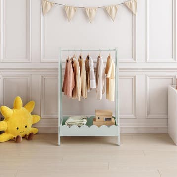 Kindergarderobe Vestnes 99x66x38 cm mintgroen [en.casa], Verzenden, Nieuw