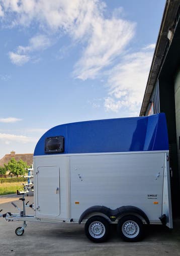 Humbaur paardentrailers, betrouwbaar en modern - op voorraad, Nieuw, Aluminium, 1½-paards trailer