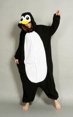 Onesie Zwarte Pinguin Pak XS-S of 152-158 Pinguinpak Kostuum, Carnaval, Nieuw, Ophalen of Verzenden, Kleding