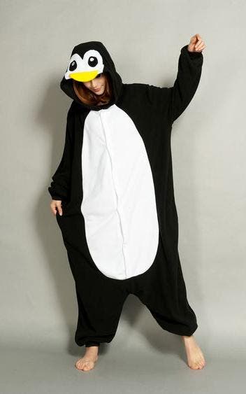 KIMU® Onesie Zwarte Pinguin Pak XS-S of 152-158 Pinguinpak K, Carnaval, Nieuw, Ophalen of Verzenden, Kleding