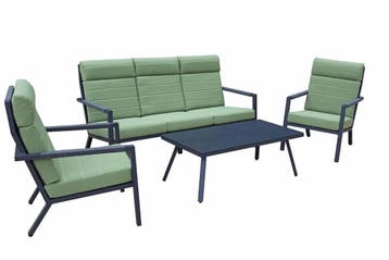 Mondial Living Loungeset Dimora - 4 delig, 4 zitplaatsen, Ophalen of Verzenden, Loungeset, Nieuw