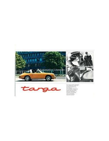 1967 PORSCHE TARGA & COUPÉ BROCHURE DUITS, Nieuw, Porsche, Author