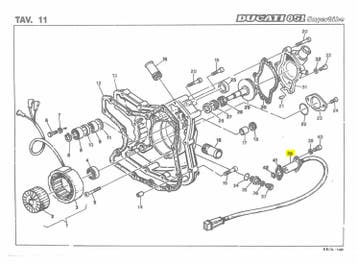 Ducati DETECTOR - 55240051A Superbike, Motoren, Verzenden, Nieuw