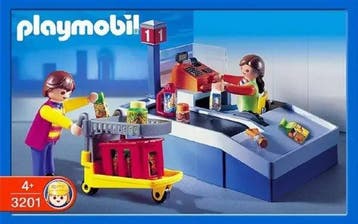 Playmobil Kassa Supermarkt – 3201 (Nieuw), Verzenden, Nieuw