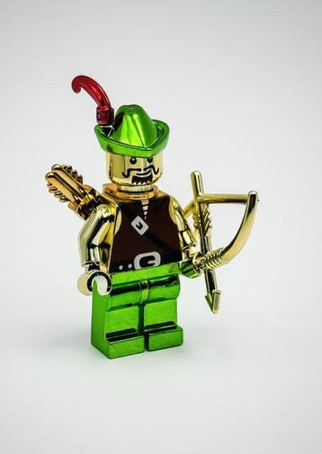 Lego Minifiguur - City, Minifigures, Forestmen - Chrome, Nieuw
