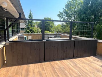 Douglas Bloembak met klimrek, Nieuw, Hout, Balkon