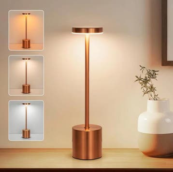 LED Tafellamp Touch Sensor, Oplaadbaar, Draadloos, Dimbaar, Huis en Inrichting, Lampen | Tafellampen, Verzenden, Nieuw, Metaal