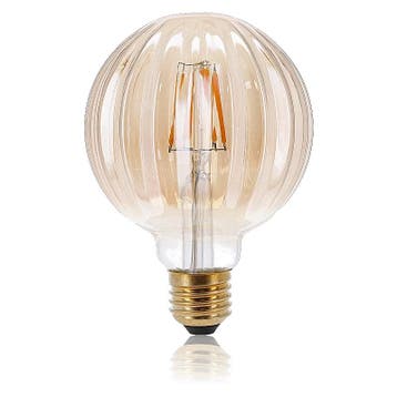LED FILAMENT | E27 | GLOBE M | DIMBAAR | AMBER | 5W, Nieuw