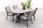 GI Sergio / Edison 180 x 115 cm. tafel - ovale tuinset, Tuin en Terras, Tuinsets en Loungesets, Verzenden, Nieuw, Overige materialen