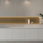 Wandtegel Ragno Gamma Lichtgrijs Dust Glans 5x30, Nieuw, 20 tot 40 cm, 10 m² of meer, Wandtegels