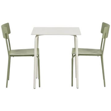 Serax August Tuinset: Eettafel S Aluminium Zand + Stoelen S, Ophalen of Verzenden, Nieuw, Aluminium, Tuinset