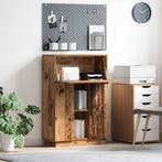 vidaXL Bureau met plank Oud Hout 71,5 x 31,5 x 106,5 cm, Huis en Inrichting, Bureaus, Verzenden, Nieuw