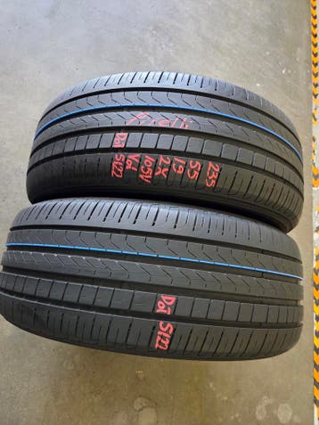 235/55/19 105V VOL PIRELLI ZOMERBANDEN 6,7MM PROFIEL 2X, Gebruikt, 235 mm, Band(en), Personenwagen