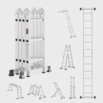 Multifunctionele Vouwladder 7-in-1 - Verstelbaar & Telescopi, Doe-het-zelf en Verbouw, Verzenden, Nieuw