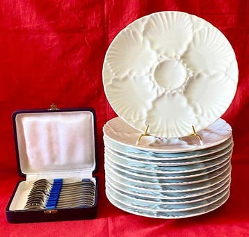 Bareuther - Bavaria - Oesterservies (24) - 12 assiettes & 12