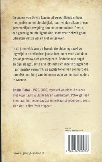 Davitas harp 9789460050268 Chaim Potok, Verzenden, Zo goed als nieuw, Chaim Potok