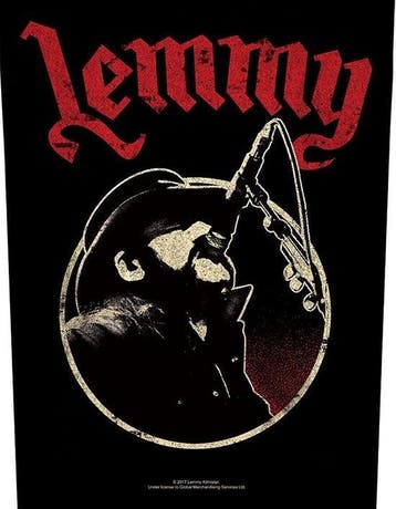 Lemmy Motörhead - Microphone Backpatch officiële merchandise, Verzamelen, Muziek, Artiesten en Beroemdheden, Ophalen of Verzenden