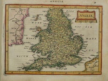 Europa - Engeland / Wales; Johannes Janssonius - Anglia -, Nieuw