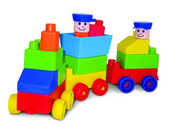 Edushape Mini Edu Trein in tas - 30 van €44,99 voor €22,50, Ophalen of Verzenden, Nieuw