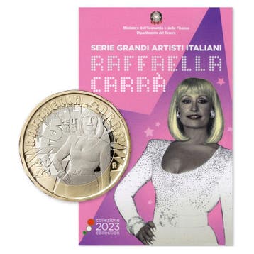 Italië 5 Euro Raffaella Carrà 2023, Verzenden