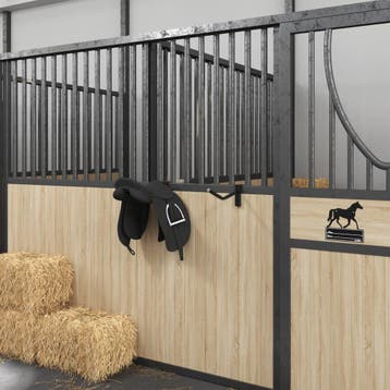vidaXL Zadelrek met hoofdstelhaak 1 stang draagbaar ijzer, Verzenden, Nieuw