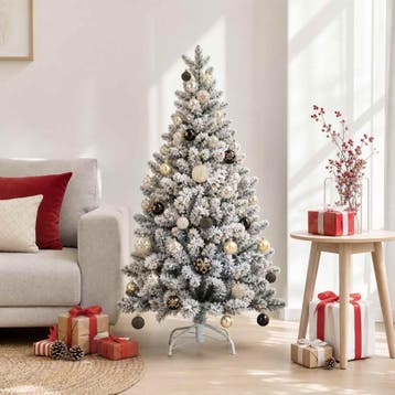 vidaXL Kerstballen set 88 st Zwart en Goud Dia. 6 cm, Diversen, Verzenden, Nieuw