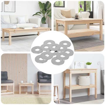 vidaXL Washers 33962 st Zilver IJzer, Verzenden, Nieuw