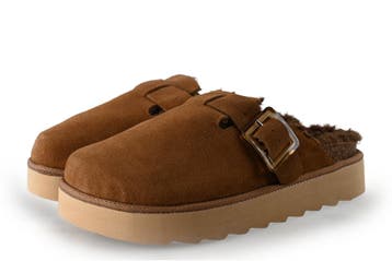 Colors of California Instappers in maat 40 Cognac, Kleding | Dames, Schoenen, Overige kleuren, Verzenden, Instappers, Zo goed als nieuw