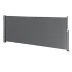 Uittrekbare windscherm oprolbare terrasscherm 1,4x3 m grijs, Verzenden, Nieuw