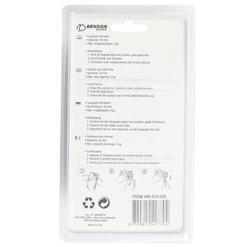 Benson Zuignap met haak set - kunststof - Ø 55 mm - zwart.., Ophalen of Verzenden, Nieuw
